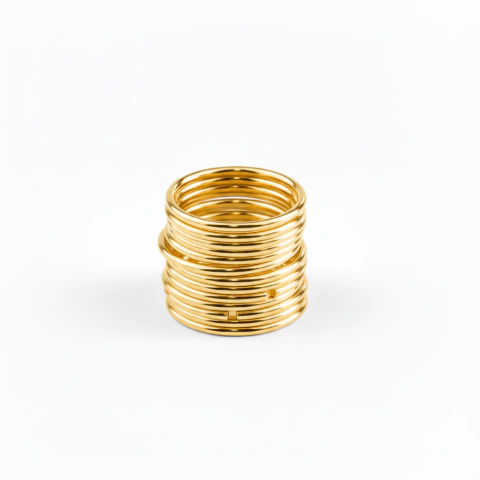 Argolinha Dourada 6mm Em Latão Com 50g - comprar online