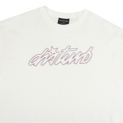 Cursive T-Shirt In Off-White - comprar online