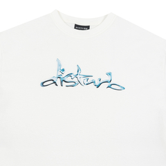 Liquid Chrome T-Shirt In Off-White na internet