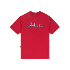 Liquid Chrome T-Shirt In Red - comprar online