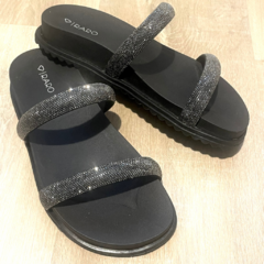 Papete Glamour - Black - Raro Calçados