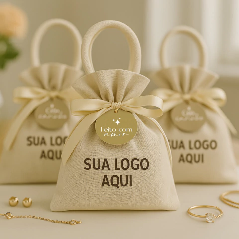 05 Saquinhos de Puxar com Alça C/ Sua Logo - comprar online