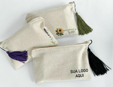 10 Necessáries Linho Natural com Logoarte