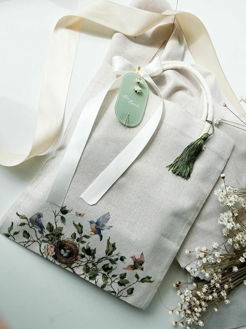 10 Sacolas Ecobag Coleção Passarinhos