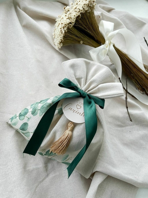 10 Sacos Amarrar com Folhas de Oliva