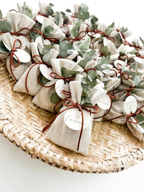 05 Mini Sacos Amarrar Eucalipto Premium Doces Finos - comprar online