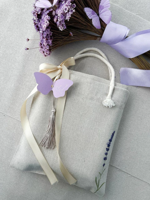 04 Ecobags de Linho Natural Lavanda lateral FT - comprar online