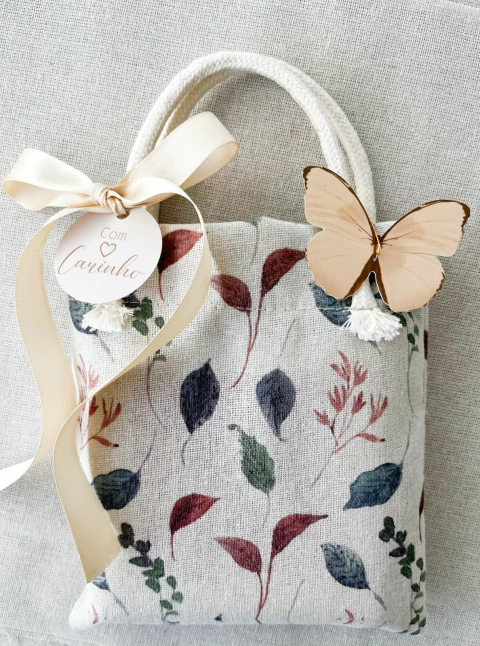 10 Ecobags Linho Estampa Vicenzo - comprar online