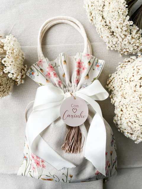 05 Saquinhos Puxar alça Coleção Meu Lindo Jardim ? - comprar online