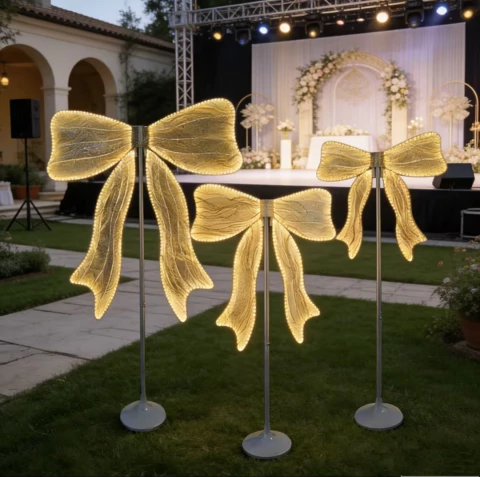 Lámpara LED Moño Gigante para Eventos