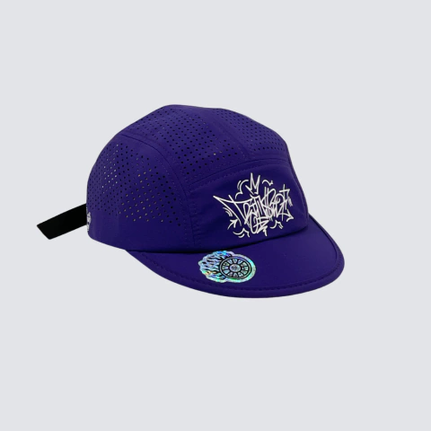 Boné Trip Side Five Panel De Micro Fibra Com Aba Curta Flexível Roxo