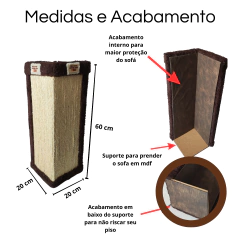 Protetor de Sofá e Arranhador de Gatos Sustentável de Luxo - 2 Peças - loja online