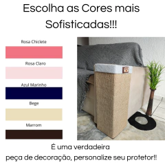 Imagem do Protetor de Sofá e Arranhador de Gatos Sustentável de Juta - 2 Peças