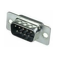 Conector DB9 macho 180º solda placa - comprar online