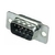 Conector DB9 macho 180º solda placa - comprar online