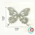 Imagem do ASAS DE BORBOLETA DE EVA COM GLITTER - B01 - 6CM x 5CM - PACOTE COM 5 UNIDADES