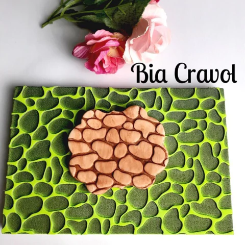 Textura de Emborrachado Mod 14 - Pedra - 10x15 cm