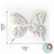 ASAS DE BORBOLETA DE EVA COM GLITTER - B01 - 7CM x 6CM - PACOTE COM 5 UNIDADES na internet