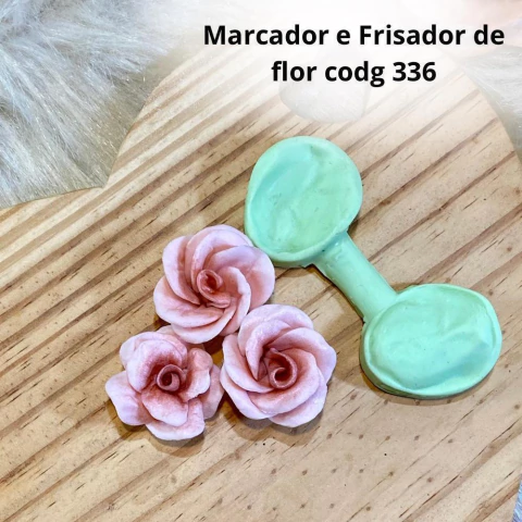 Marcador e Frisador de silicone - Flores - Mod 54 - Cod 336 - Bia Cravol