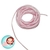 Cordão de poliéster - Rosa - rabo de rato 2 mm - 5 metros