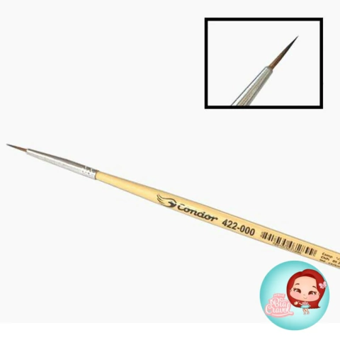 Pincel Filete 422 numero 000 - Condor