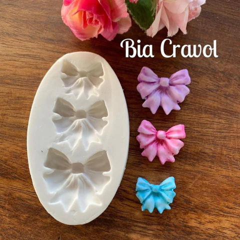 Molde de Silicone - codg 16 - Laços - MD Loldes