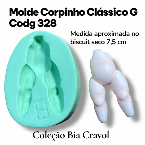 Molde de Silicone - Corpinho Clássico - Tamanho G - cod 328 - Bia Cravol