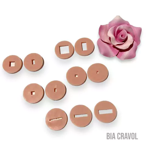 Kit de 11 discos para Extrusora para Efeito degradê - Coleção Bia Cravol