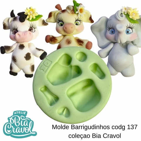 Molde de Silicone Barrigudinhos cod 137 - Coleção Bia Cravol