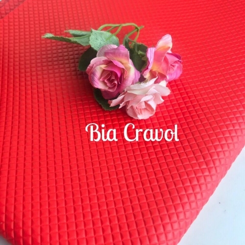 Corino Xadrez Vermelho - 1 metro x 65 cm - tecido para personalizados