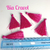 Pompom Mini de Linha Pink com Gancho- 5 unidades