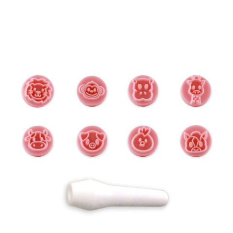 Kit Carimbos Animais Rosa Bebe - Blue Star