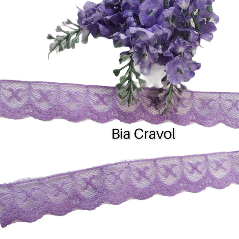 Renda lilás - 1 metro