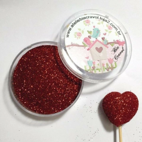 Glitter - Vermelho - 10 gramas