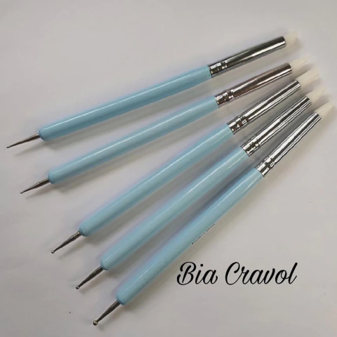 Kit de Pincel Modelador P com Micro Boleadores