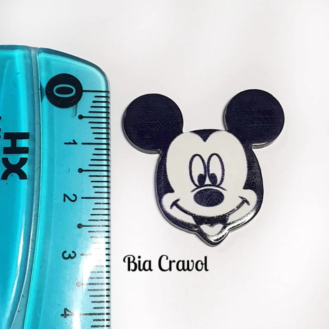 Aplique de Resina ratinho - 3 cm - 1 unid