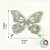 Imagem do ASAS DE BORBOLETA DE EVA COM GLITTER - B01 - 8CMx7CM - PACOTE COM 5 UNIDADES