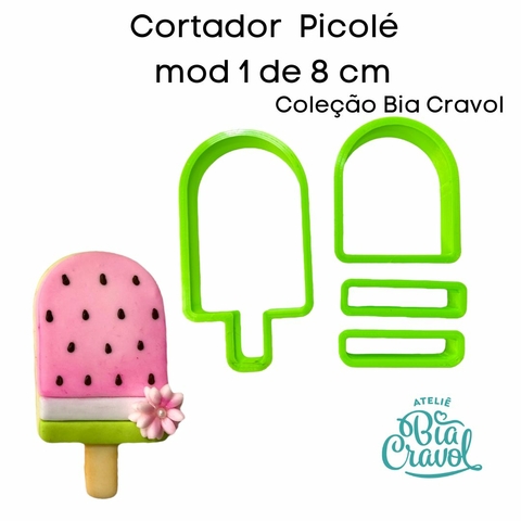 Cortador Picolé Mod 01 de 8cm - Coleção Bia Cravol