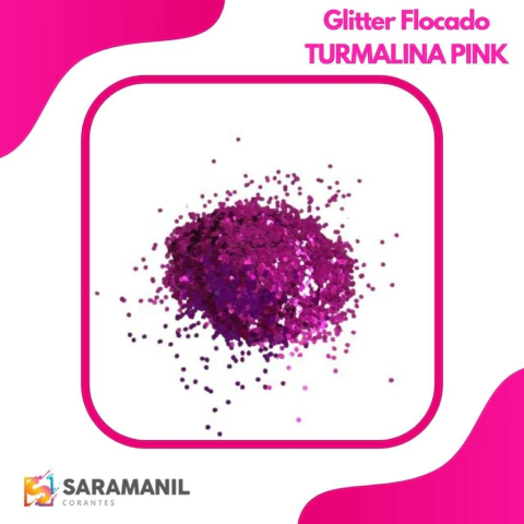 Biscuit Po Glitter Flocado Turmalina Pink 4grs