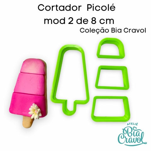 Cortador Picolé Mod 02 de 8cm - Coleção Bia Cravol