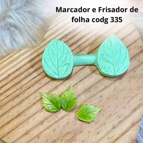 Marcador e Frisador de silicone - Folha - Mod 53 - Cod 335 - Bia Cravol