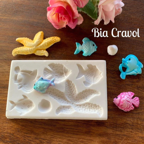 Molde de Silicone - codg 10 - Mar - MD Moldes