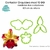 Cortador de Porcelana Fria - Orquideas mod 10 - Ateliê Bia Cravol