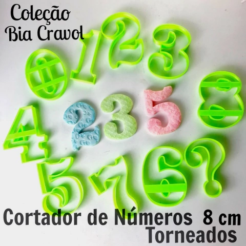 Cortador de Números Torneados para Velas - coleção Bia Cravol