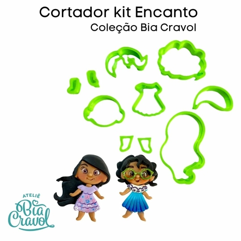 Kit de Cortador de Biscuit Encanto - Coleção Bia Cravol
