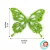 ASAS DE BORBOLETA DE EVA COM GLITTER - B01 - 6CM x 5CM - PACOTE COM 5 UNIDADES - Ateliê Bia Cravol Artesanatos