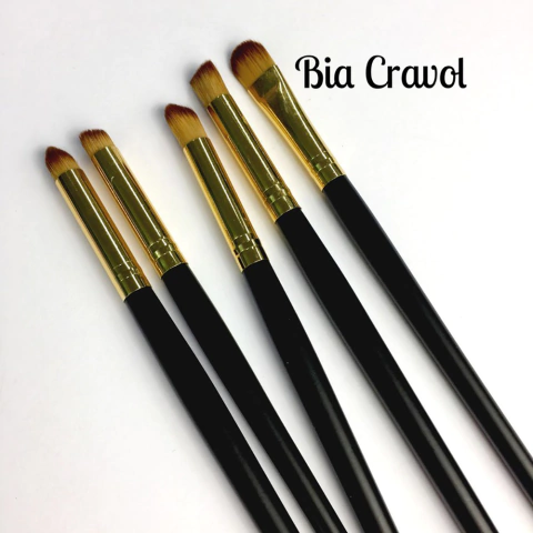 Kit de pincel para maquiagem de bonecos diversas cores