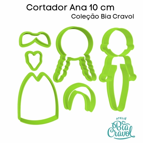 Cortador Princesas Ana - 10 cm - Para Tiaras - Coleção Bia Cravol