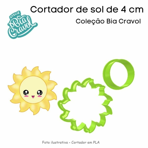 Cortador de Sol de 4 cm - Coleção Bia Cravol