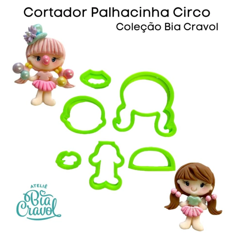 Cortador Palhacinha Circo - Coleção Bia Cravol